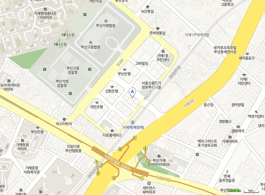 세무법인 프로택 연제지점 네이버 지도 위치